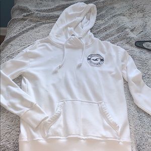 white hollister hoodie